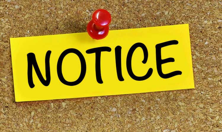 Notice of Application Form